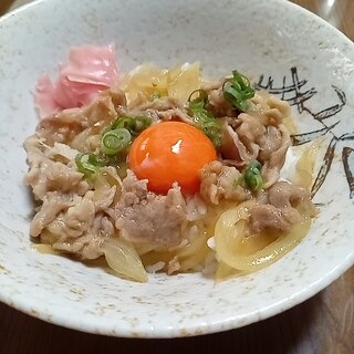 レンジで豚丼